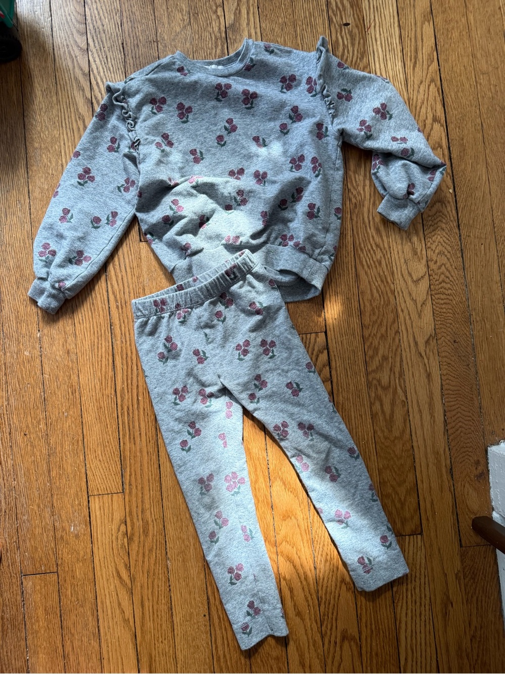Miles The Label Floral Sweat Matching Set - Size 5